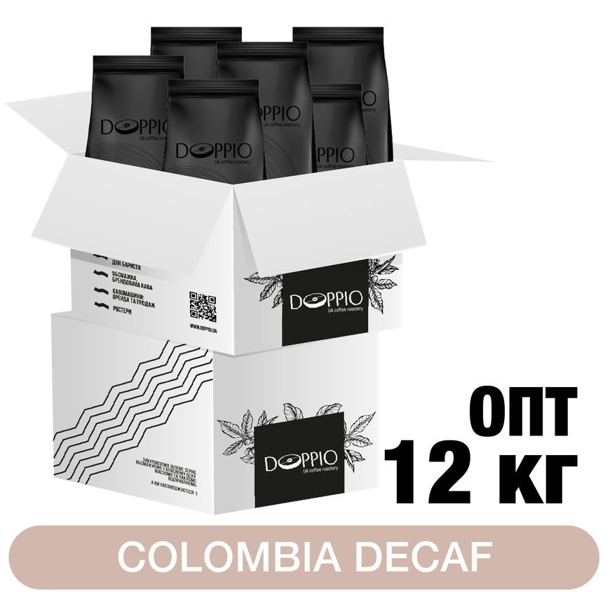 фото кава ОПТ Колумбія Supremo Decaf 12 кг