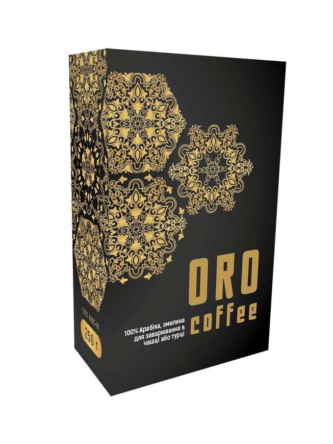 ORO Coffee, кофе мелкого помола вакуумированный, 250 г DOPPIO UA