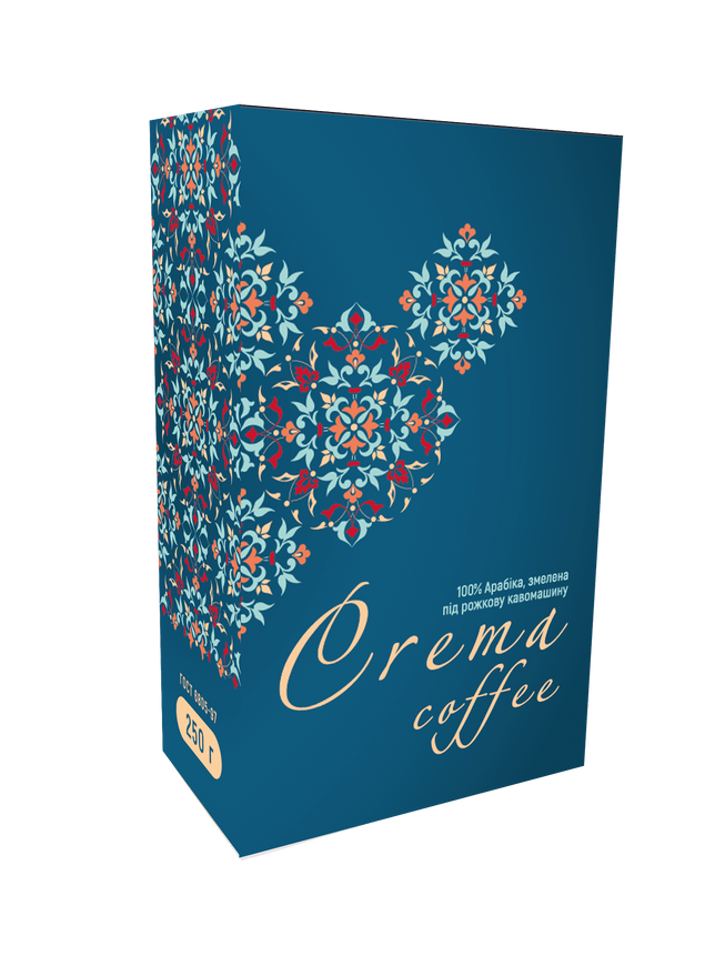 Crema Coffee, 250 г, кофе молотый для домашней кофемашины