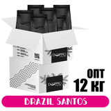 зображення упаковки кави Опт Бразилія Santos NY 12 кг 4 560 грн Doppio Coffee