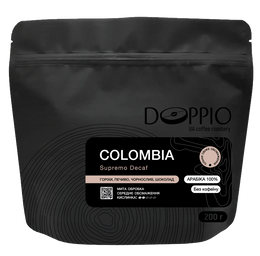 фото кава Арабіка 100% Колумбія Supremo Decaf